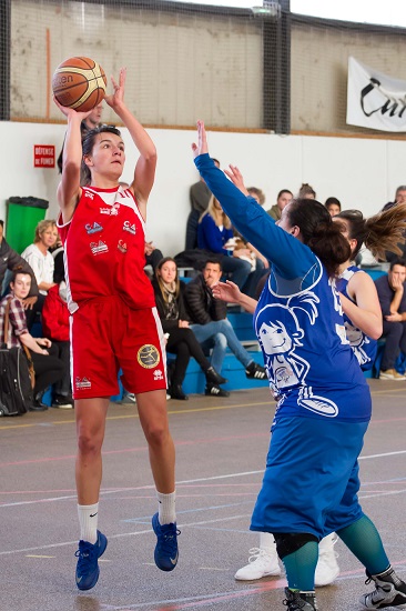 Lea Loubet et les Gimontoises ont réalisé une partie sérieuse à Tournefeuille (photo : Sébastien Clavaud)